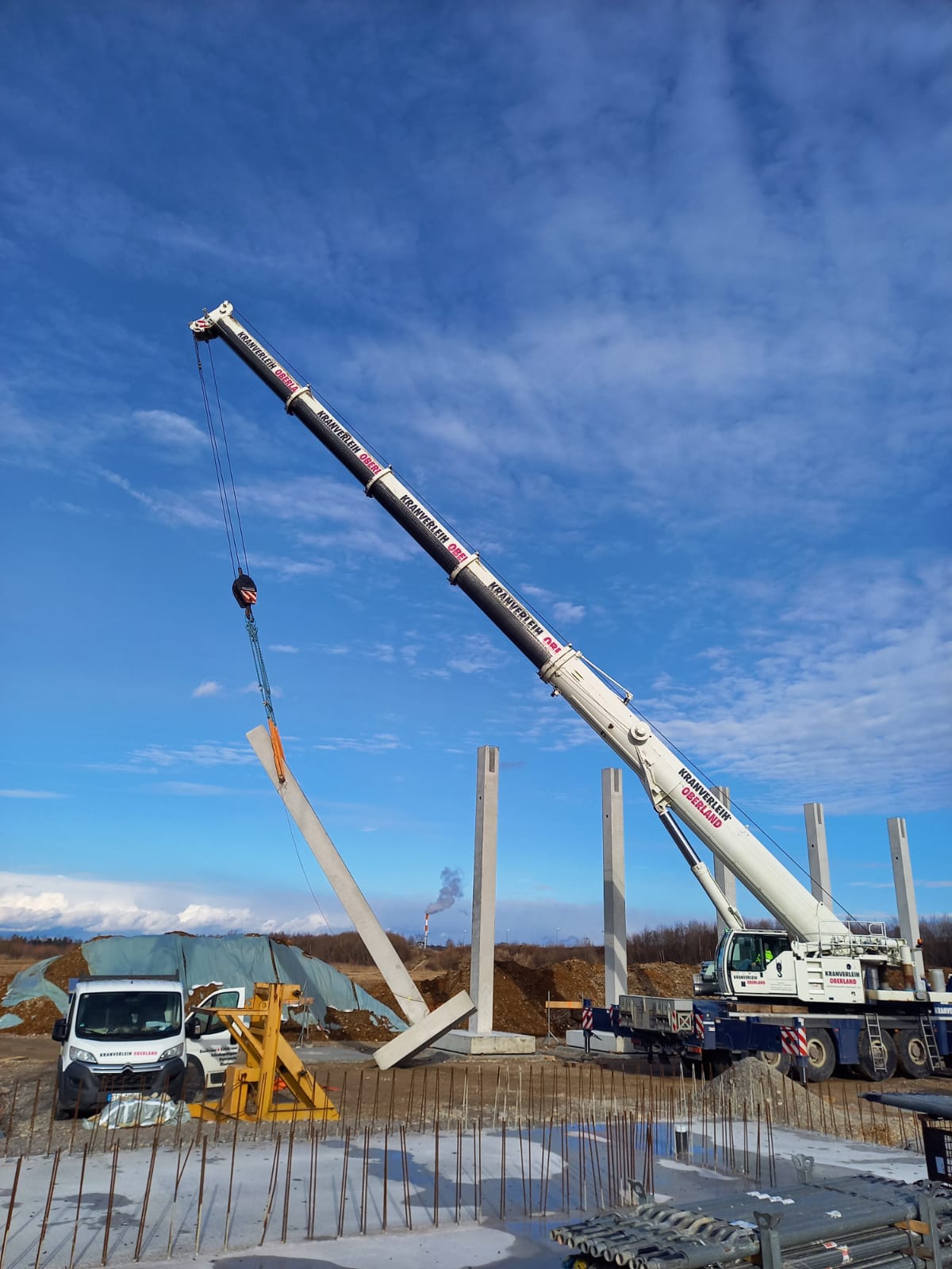 Betonfertigteilmontage in Landsberg am Lech